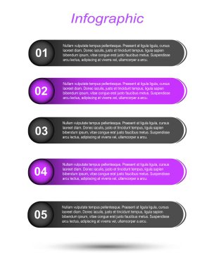 Modern Tasarım Şablonu, bilgi grafikleri ve web düzeni için pankartlar için kullanılabilir.