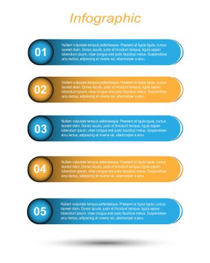 Modern Tasarım Şablonu, bilgi grafikleri ve web düzeni için pankartlar için kullanılabilir.