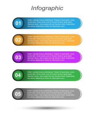 Modern Tasarım Şablonu, bilgi grafikleri ve web düzeni için pankartlar için kullanılabilir.