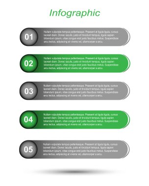 Modern Tasarım Şablonu, bilgi grafikleri ve web düzeni için pankartlar için kullanılabilir.