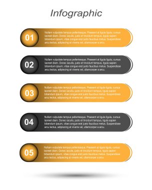 Modern Tasarım Şablonu, bilgi grafikleri ve web düzeni için pankartlar için kullanılabilir.