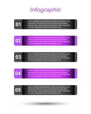 Modern Tasarım Şablonu, bilgi grafikleri ve web düzeni için pankartlar için kullanılabilir.