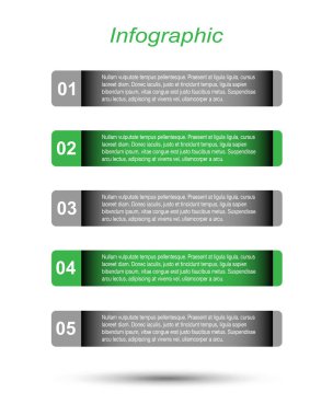 Modern Tasarım Şablonu, bilgi grafikleri ve web düzeni için pankartlar için kullanılabilir.