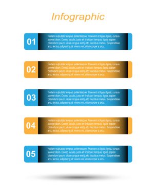 Modern Tasarım Şablonu, bilgi grafikleri ve web düzeni için pankartlar için kullanılabilir.