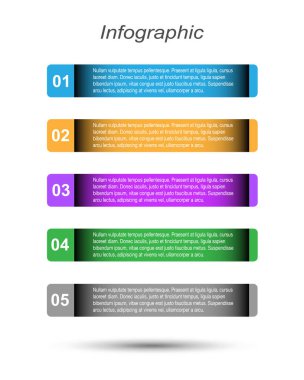 Modern Tasarım Şablonu, bilgi grafikleri ve web düzeni için pankartlar için kullanılabilir.