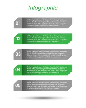 Modern Tasarım Şablonu, bilgi grafikleri ve web düzeni için pankartlar için kullanılabilir.