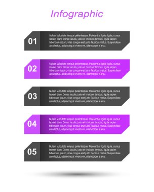 Modern Tasarım Şablonu, bilgi grafikleri ve web düzeni için pankartlar için kullanılabilir.