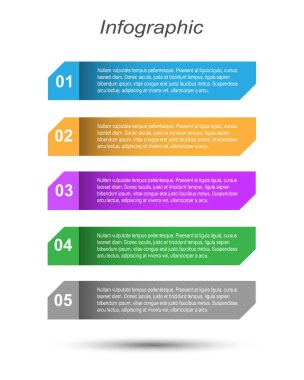 Modern Tasarım Şablonu, bilgi grafikleri ve web düzeni için pankartlar için kullanılabilir.