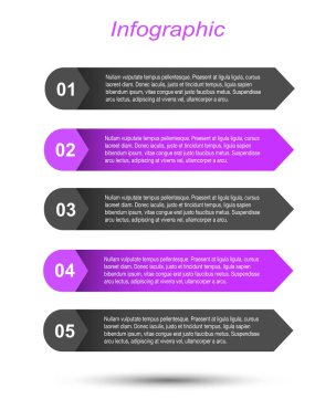 Modern Tasarım Şablonu, bilgi grafikleri ve web düzeni için pankartlar için kullanılabilir.