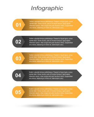 Modern Tasarım Şablonu, bilgi grafikleri ve web düzeni için pankartlar için kullanılabilir.