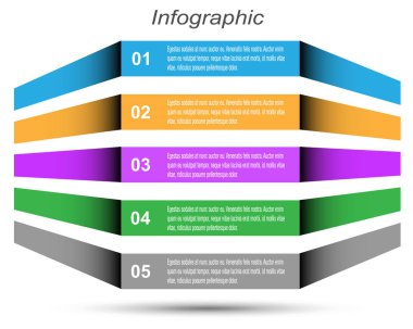 Modern Tasarım Şablonu, bilgi grafikleri ve web düzeni için pankartlar için kullanılabilir.