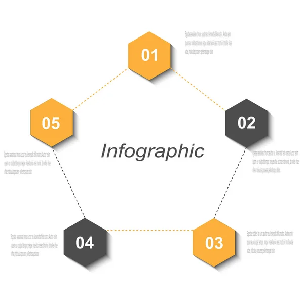 Info Graphic Design Template Idea Display Ranking Statistics — Stock Vector