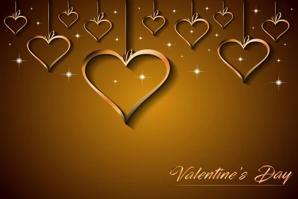 Feliz Día San Valentín Para Sus Invitaciones Temporada Postal Tarjeta — Archivo Imágenes Vectoriales