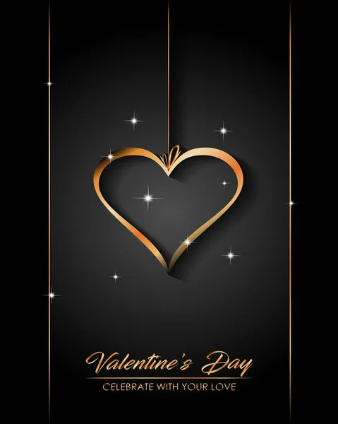 Joyeuse Saint Valentin Pour Vos Invitations Saisonnières Carte Postale Carte — Image vectorielle