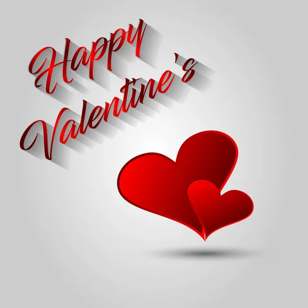 Happy Valentine Day Your Seasonal Invitations Postcard Card — Stock Vector