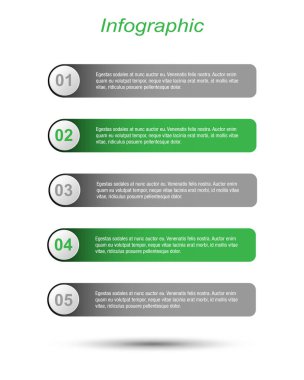 Modern Tasarım Şablonu, bilgi grafikleri ve web düzeni için pankartlar için kullanılabilir.