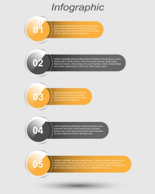 Bilgi-grafik tasarım şablonu. Sıralama ve istatistikleri görüntülemek için fikir.