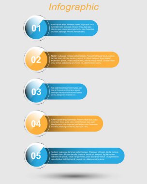 Bilgi-grafik tasarım şablonu. Sıralama ve istatistikleri görüntülemek için fikir.