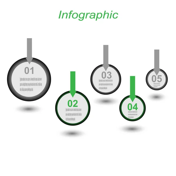 Plantilla Diseño Info Gráfico Idea Para Mostrar Ranking Estadísticas — Vector de stock