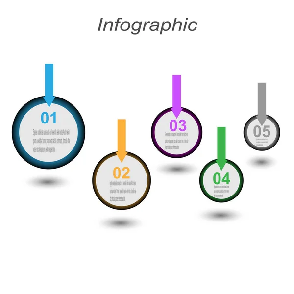 Info Graficzny Projekt Szablon Pomysł Aby Wyświetlić Rankingi Statystyki — Wektor stockowy