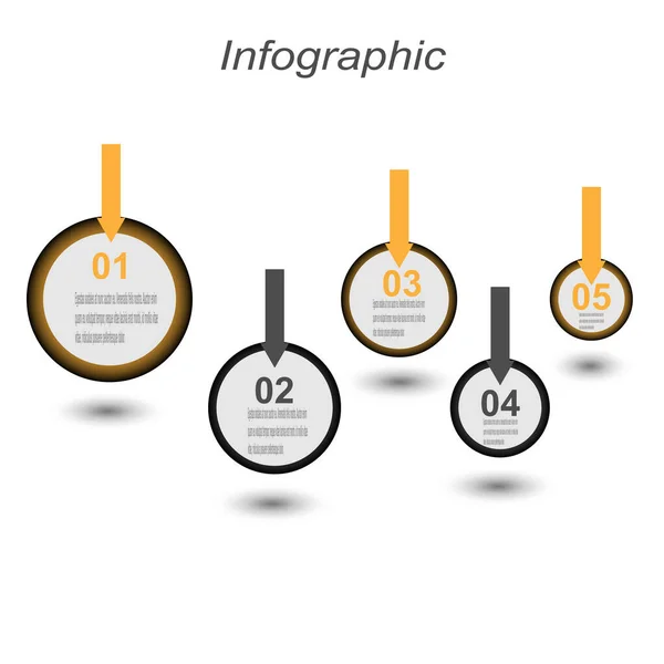 Info Grafisk Designmall Idén Att Visa Ranking Och Statistik — Stock vektor