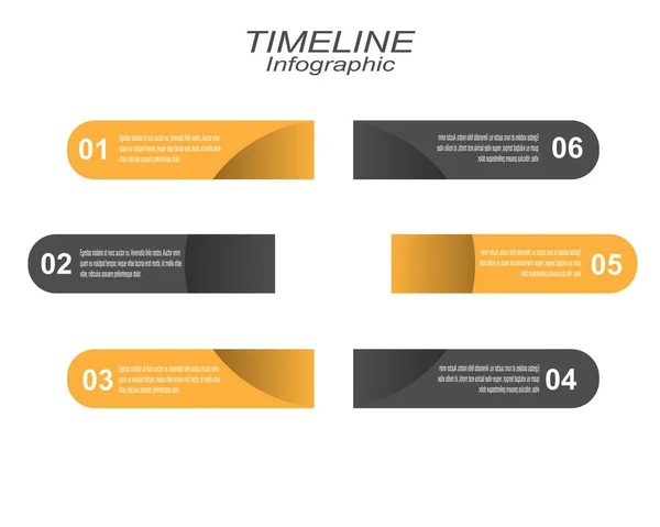 Business Tijdlijn Infographics Ontwerp — Stockvector