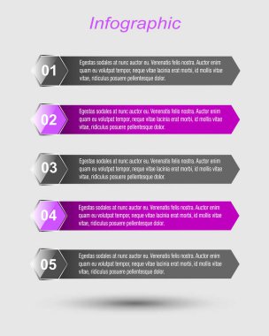 Modern Tasarım Şablonu, bilgi grafikleri ve web düzeni için pankartlar için kullanılabilir.