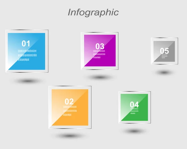 Info Graphic Design Template Idea Display Ranking Statistics — Stock Vector