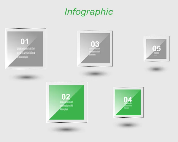 Info Graphic Ontwerpsjabloon Idee Weer Geven Van Ranking Statistieken — Stockvector