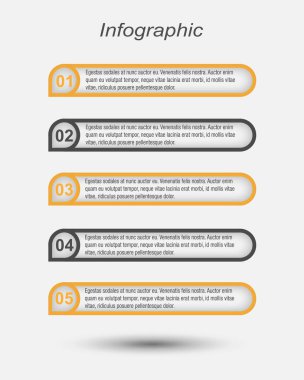 Modern Tasarım Şablonu, bilgi grafikleri ve web düzeni için pankartlar için kullanılabilir.