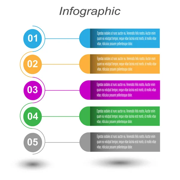 Modern Design Template Verwendbar Für Info Grafiken Banner Für Web — Stockvektor