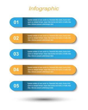 Modern Tasarım Şablonu, bilgi grafikleri ve web düzeni için pankartlar için kullanılabilir.