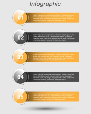 Modern Tasarım Şablonu, bilgi grafikleri ve web düzeni için pankartlar için kullanılabilir.