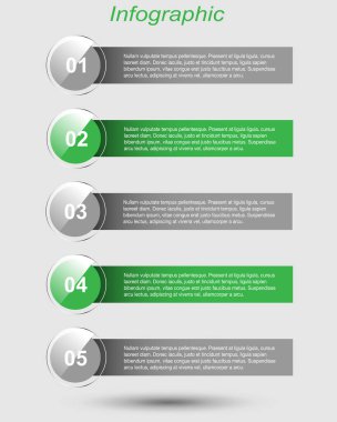 Modern Tasarım Şablonu, bilgi grafikleri ve web düzeni için pankartlar için kullanılabilir.