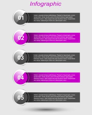 Modern Tasarım Şablonu, bilgi grafikleri ve web düzeni için pankartlar için kullanılabilir.