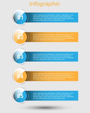 Modern Tasarım Şablonu, bilgi grafikleri ve web düzeni için pankartlar için kullanılabilir.