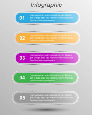 Modern Tasarım Şablonu, bilgi grafikleri ve web düzeni için pankartlar için kullanılabilir.