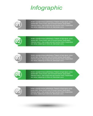 Modern Tasarım Şablonu, bilgi grafikleri ve web düzeni için pankartlar için kullanılabilir.