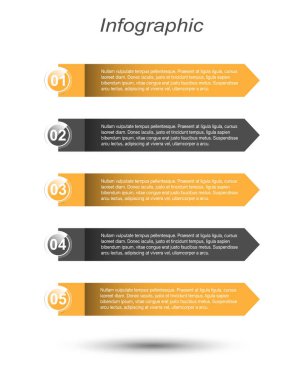 Modern Tasarım Şablonu, bilgi grafikleri ve web düzeni için pankartlar için kullanılabilir.