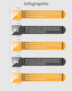 Modern Tasarım Şablonu, bilgi grafikleri ve web düzeni için pankartlar için kullanılabilir.