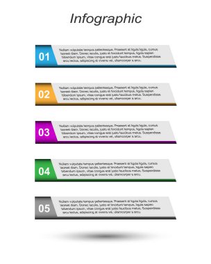 Modern Tasarım Şablonu, bilgi grafikleri ve web düzeni için pankartlar için kullanılabilir.