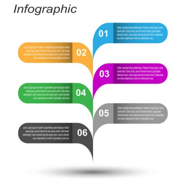 Bilgi-grafik tasarım şablonu. Sıralama ve istatistikleri görüntülemek için fikir.