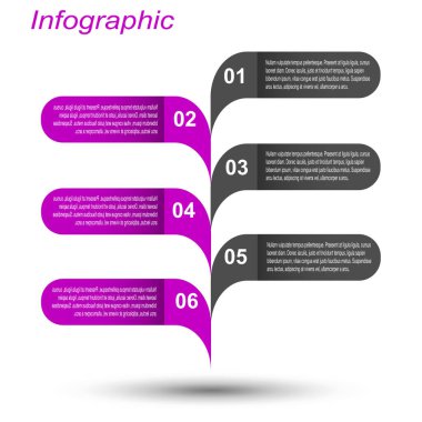 Bilgi-grafik tasarım şablonu. Sıralama ve istatistikleri görüntülemek için fikir.