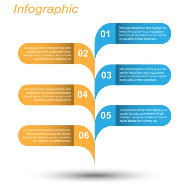 Bilgi-grafik tasarım şablonu. Sıralama ve istatistikleri görüntülemek için fikir.