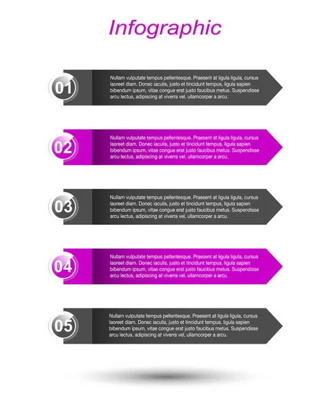 Modèle Conception Moderne Peut Être Utilisé Pour Info Graphiques Bannières — Image vectorielle