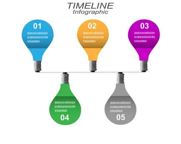 商务时间线信息图形设计 — 图库矢量图片