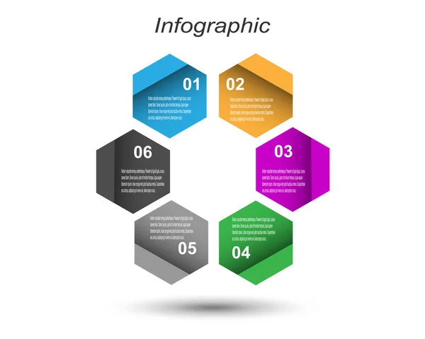 Modello Design Info Grafico Idea Visualizzare Classifica Statistiche — Vettoriale Stock