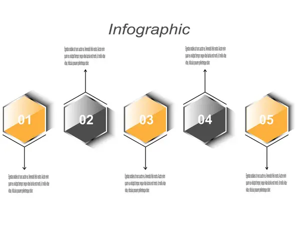 Info Graphic Ontwerpsjabloon Idee Weer Geven Van Ranking Statistieken — Stockvector