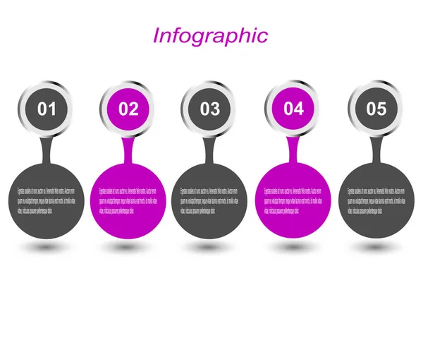 Bilgi Grafik Tasarım Şablonu Sıralama Istatistikleri Görüntülemek Için Fikir — Stok Vektör
