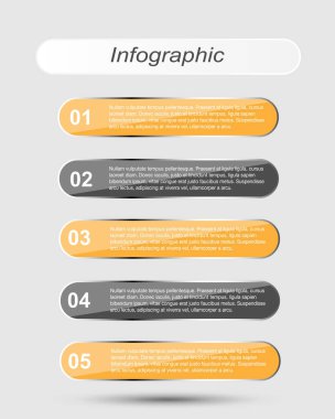 Modern Tasarım Şablonu, bilgi grafikleri ve web düzeni için pankartlar için kullanılabilir.
